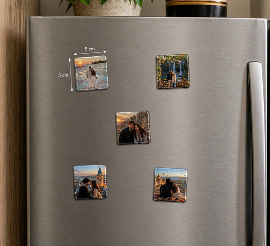 Kişiye Özel Metal Magnet 9'lu